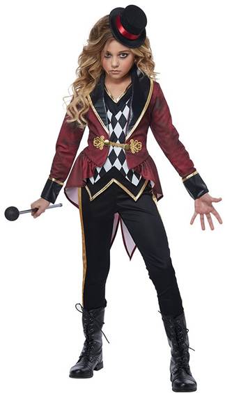 RINGMASTER RINGLEADER COSTUME FOR GIRLS