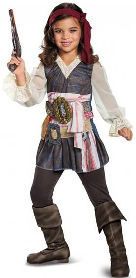 CLASSIC CAPTAIN JACK SPARROW COSTUME FOR GIRLS