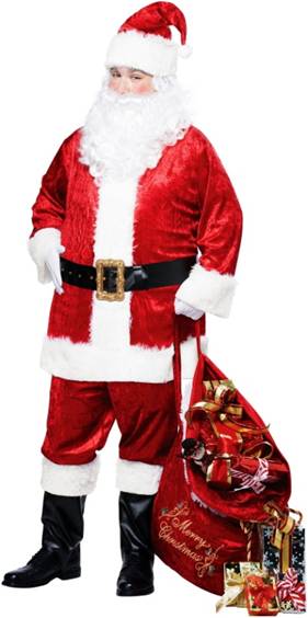 CLASSIC SANTA SUIT COSTUME FOR PLUS SIZE MEN