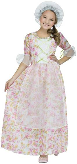 COLONIAL LADY COSTUME FOR GIRLS