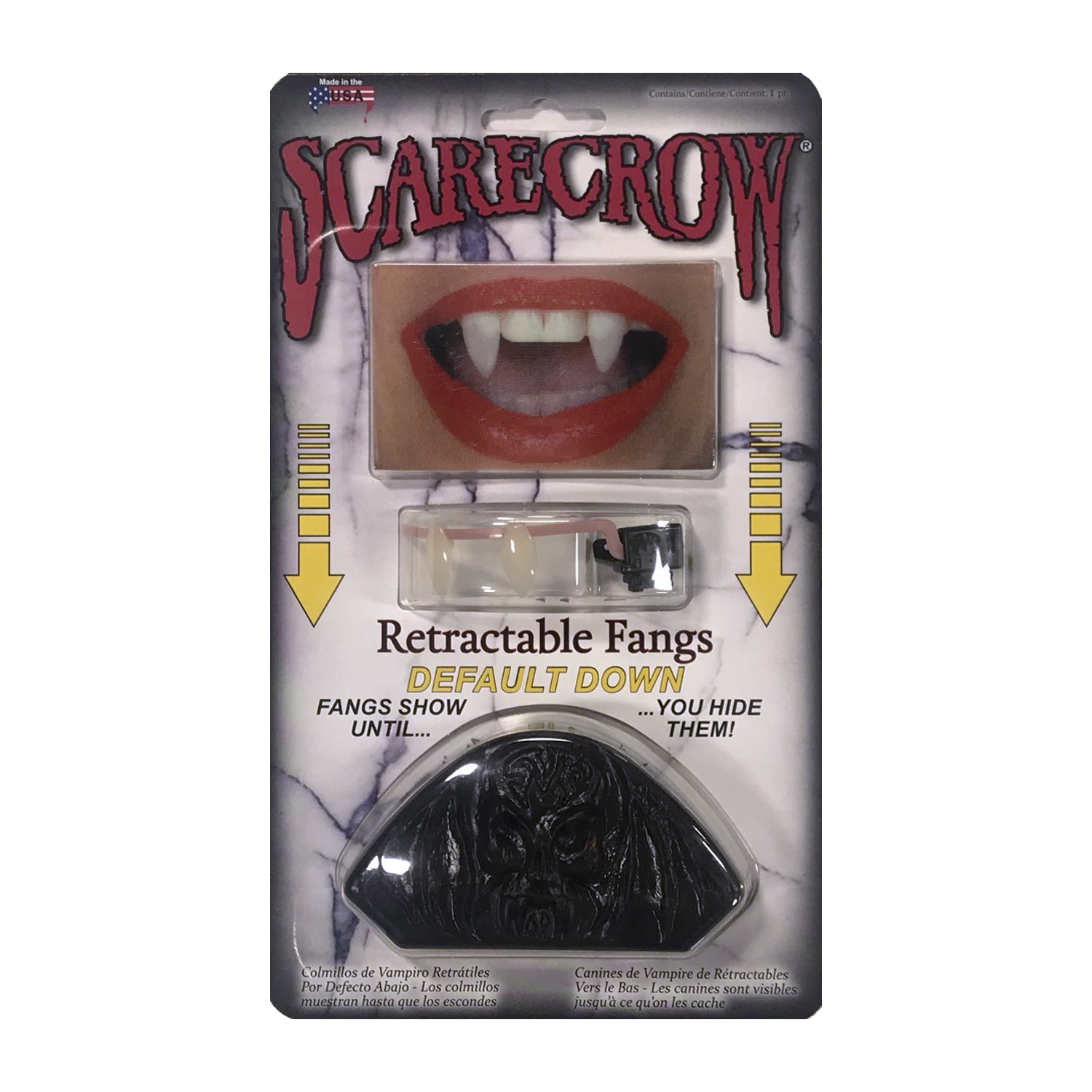 DEFAULT DOWN RETRACTABLE VAMPIRE FANGS FOR ADULTS