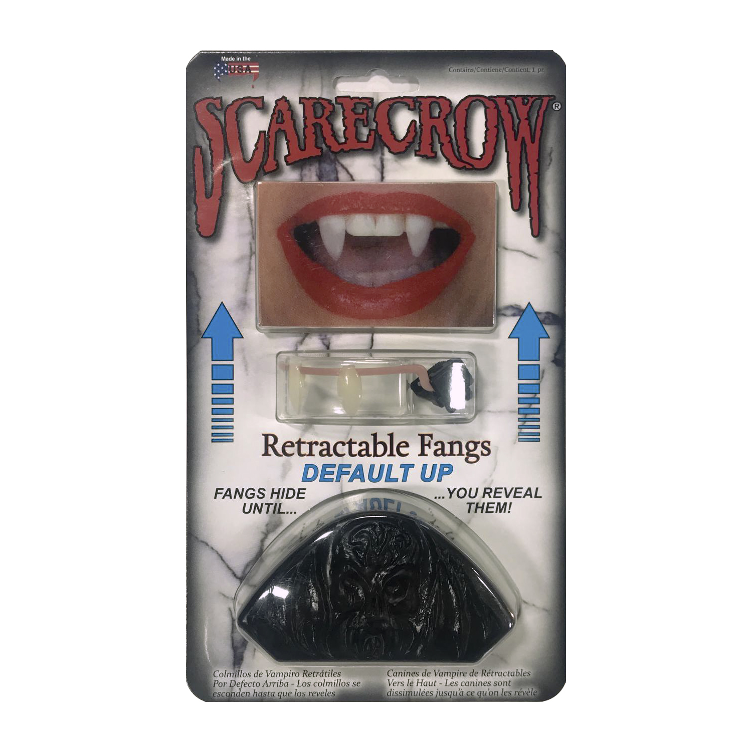 DEFAULT UP RETRACTABLE VAMPIRE FANGS FOR ADULTS