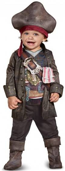 DELUXE CAPTAIN JACK SPARROW COSTUME FOR BOYS