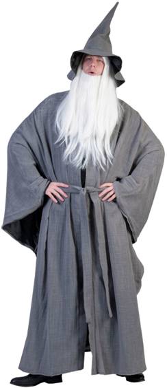 GRAY GREY WIZARD COSTUME FOR MEN