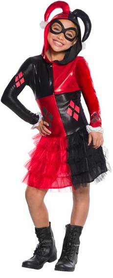 DELUXE HARLEY QUINN COSTUME FOR GIRLS