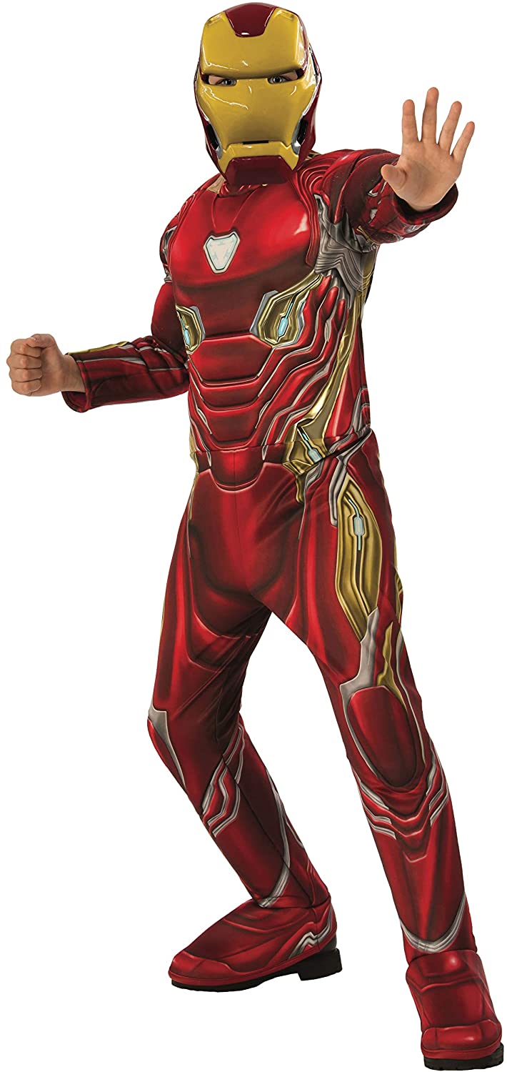 DELUXE MUSCLE CHEST IRON MAN COSTUME FOR BOYS