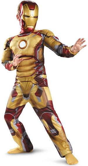 DELUXE LIGHT UP MUSCLE TORSO IRON MAN