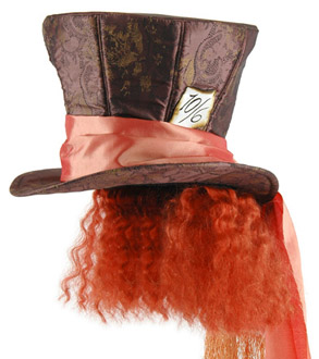 MAD HATTER HAT WITH HAIR