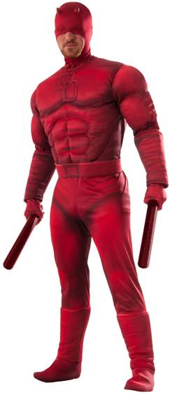 DELUXE MUSCLE CHEST DAREDEVIL COSTUME FOR MEN