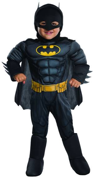 MUSCLE CHEST BATMAN COSTUME FOR TODDLER BOYS