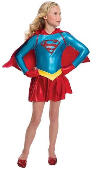 DELUXE SUPERGIRL COSTUME FOR GIRLS