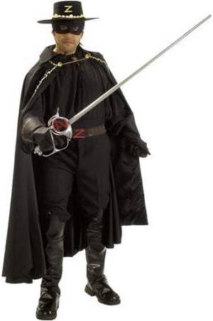 DELUXE ZORRO COSTUME FOR MEN