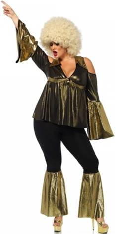 DISCO DIVA COSTUME FOR FULL FIGURED WOMEN