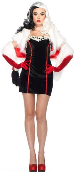 CRUELLA COSTUME FOR WOMEN