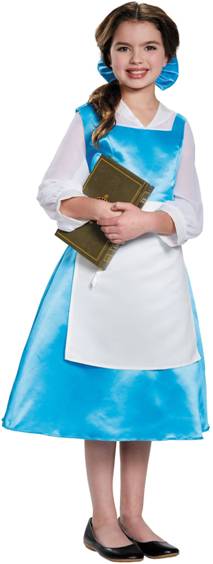 BELLE BLUE TOWN DRESS COSTUME FOR TWEEN GIRLS