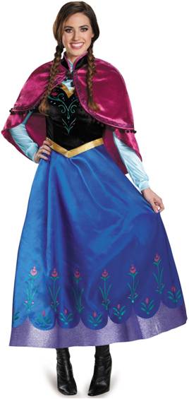 DISNEY FROZEN ANNA PRESTIGE COSTUME FOR WOMEN