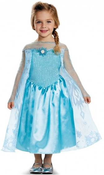 ELSA TODDLER SIZE DELUXE FROZEN COSTUME FOR GIRLS