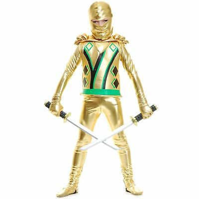 DELUXE GOLDEN NINJA WITH ARMOR COSTUME FOR BOYS