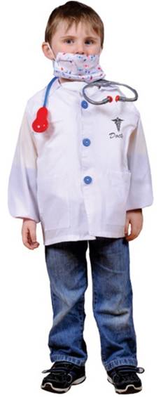 DOCTOR COSTUME FOR TODDLERS BOYS OR GIRLS