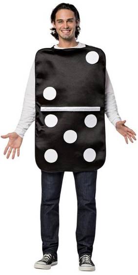 DOMINOES COSTUME FOR ADULTS MEN OR WOMEN