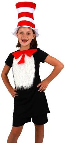 INSTA-TUX CAT IN THE HAT COSTUME KIT FOR KIDS