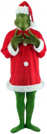 DELUXE THE GRINCH SANTA COSTUME FOR MEN