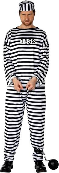 CONVICT COSTUME FOR ADULTS