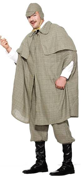 ENGLISH DETECTIVE SHERLOCK HOLMES COSTUME FOR MEN