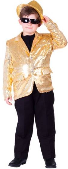 GOLD SEQUINED BLAZER FOR KIDS BOYS OR GIRLS