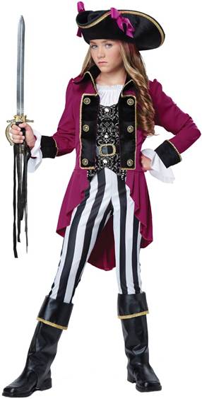 CUTE FASHION PIRATE COSTUME FOR GIRLS