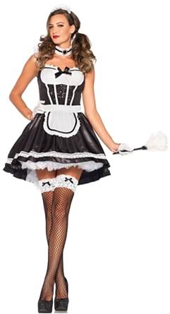 FIONA FEATHERDUSTER FRENCH MAID COSTUME FOR WOMEN