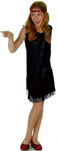 SEQUINED FLAPPER (IN BLACK OR RED)