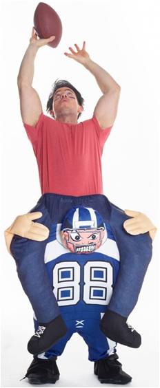 FOOTBALL RIDE-ON COSTUME FOR ADULTS