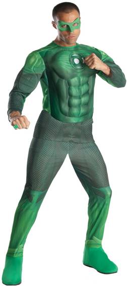 DELUXE LIGHT-UP MUSCLE CHEST GREEN LANTERN