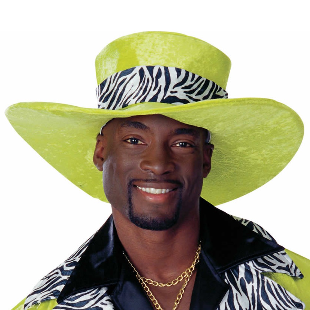 MAC DADDY GREEN PIMP HAT ACCESSORY