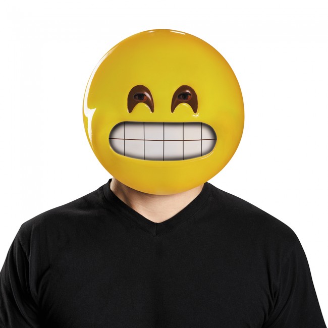 GRIN HAPPY EMOJI MASK