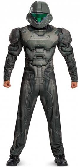 HALO WARS DELUXE SPARTAN BUCK COSTUME FOR MEN