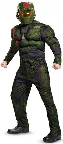 HALO WARS DELUXE SPARTAN JEROME COSTUME FOR MEN