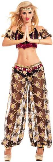 SEXY BELLY DANCER HAREM HONEY COSTUME FOR WOMEN