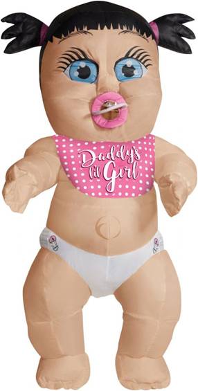 INFLATABLE DADDY'S LI'L BABY GIRL ADULT COSTUME