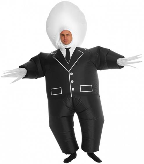 INFLATABLE GIANT SLENDERMAN COSTUME FOR MEN