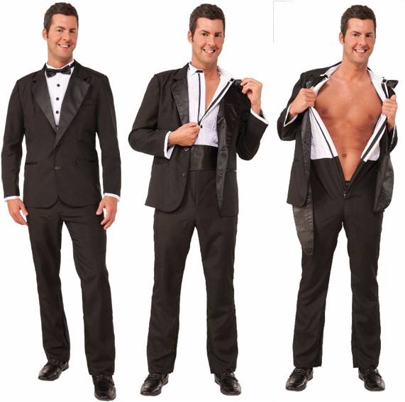 INSTANT ZIP-UP TUXEDO