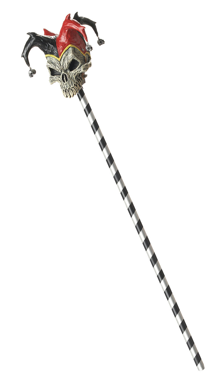 JESTER SKULL CANE