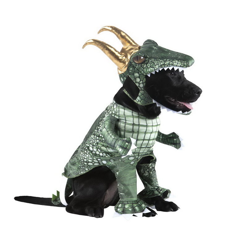 AVENGERS DELUXE ALLIGATOR LOKI COSTUME FOR DOGS