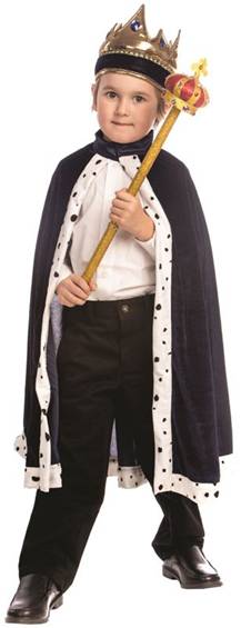 KING COSTUME SET (NAVY BLUE) FOR BOYS