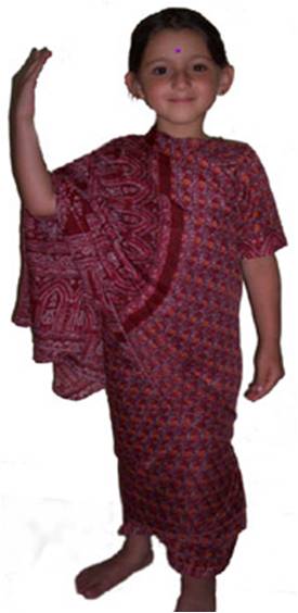 LADY HINDU INDIAN SARI