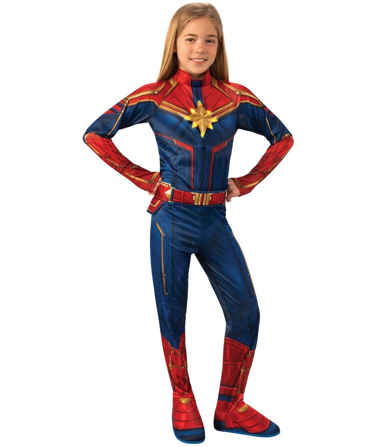 DELUXE LIGHT-UP CAPTAIN MARVEL COSTUME FOR GIRLS