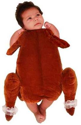 LITTLE TURKEY COSTUME FOR NEWBORNS