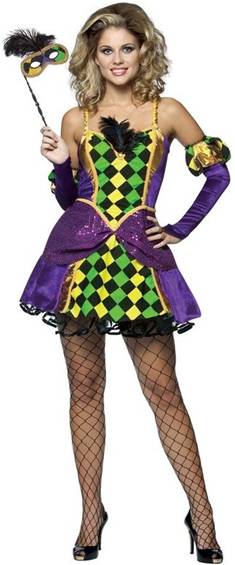 MARDI GRAS QUEEN COSTUME FOR WOMEN