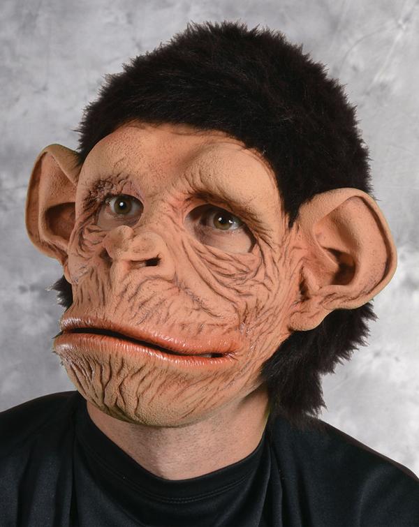 MONKEY-MONKEY LATEX MASK WITH MOUTH MOVEMENT